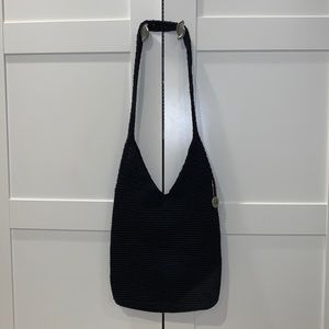 The Sak black crochet purse